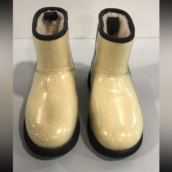 Women’s UGG Clear Mini Boot Cream Size 7M - Picture 3 of 7